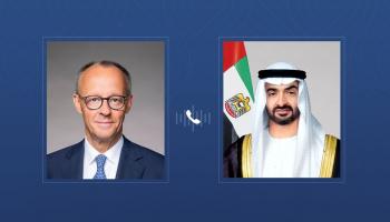 محمد بن زايد آل نهيان والمستشار الألماني