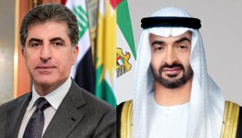 الشيخ محمد بن زايد آل نهيان ونجيرفان بارزاني