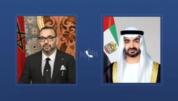 رئيس دولة الإمارات والعاهل المغربي