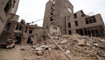 مبان مدمرة جراء غارة إسرائيلية على العاصمة الإيرانية طهران