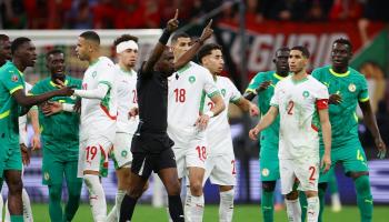 جانب من مباراة المغرب والسنغال 
