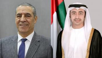 الشيخ عبدالله بن زايد آل نهيان وحسين الشيخ 