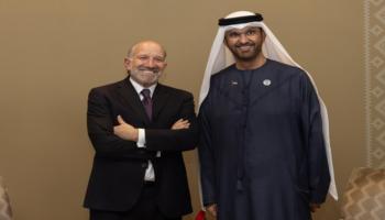 جانب من لقاء الدكتور سلطان أحمد الجابر وهوارد لوتنيك