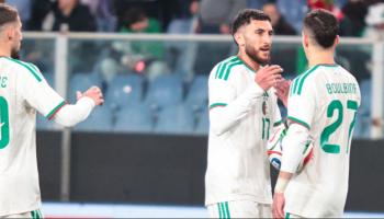 فرحة فارس غجيميس لاعب منتخب الجزائر