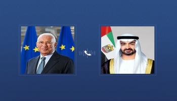 الشيخ محمد بن زايد آل نهيان رئيس دولة الإمارات ورئيس المجلس الأوروبي