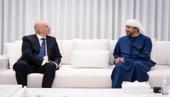 الشيخ عبدالله بن زايد آل نهيان مع وزير الدفاع اليوناني