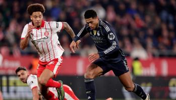 جانب من مباراة جيرونا وريال مدريد