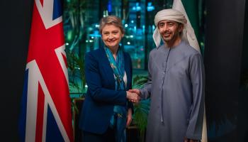 الشيخ عبدالله بن زايد آل نهيان ووزيرة خارجية بريطانيا