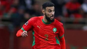 نصير مزراوي بقميص منتخب المغرب
