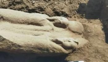 اكتشاف تمثال فرعوني ضخم في الشرقية بمصر