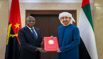 الشيخ عبدالله بن زايد آل نهيان ووزير خارجية أنغولا