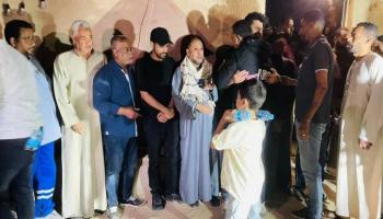 حمدي المرغني في الجنازة 