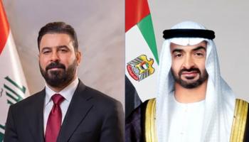 الشيخ محمد بن زايد آل نهيان وعلي الزيدي