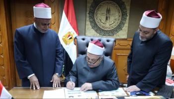 الشيخ أيمن عبدالغني يعتمد نتيجة مسابقة الأزهر