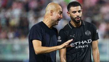 آيت نوري وغوارديولا في مانشستر سيتي