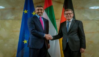 الشيخ عبدالله بن زايد آل نهيان ويوهان فاديفول