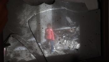 طفل فلسطيني نازح في غزة