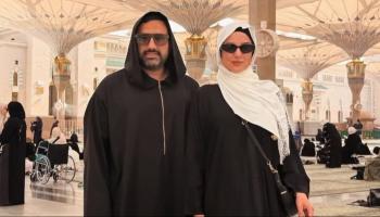 الفنانة رفقة زوجها في موسم الحج 2026