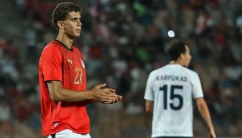 حمزة عبد الكريم في مباراة مصر ضد روسيا