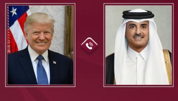 أمير قطر والرئيس الأمريكي - (قنا)