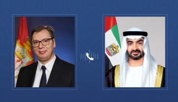 محمد بن زايد آل نهيان ورئيس صربيا