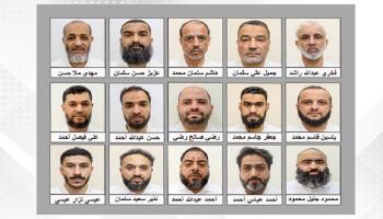 المتهمون المقبوض عليهم 