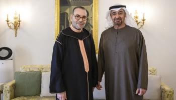 الشيخ محمد بن زايد آل نهيان مع العاهل المغربي 