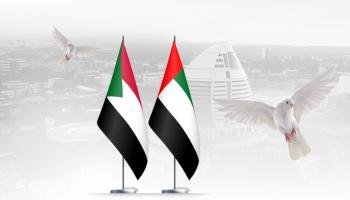علم دولتي الإمارات والسودان