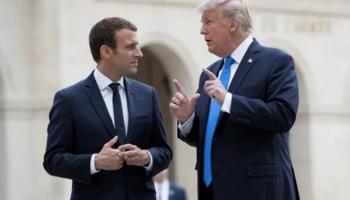 الرئيسان الأمريكي دونالد ترامب والفرنسي إيمانويل ماكرون