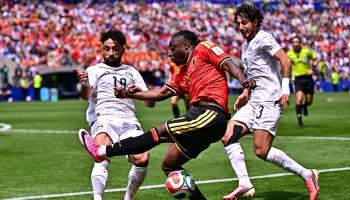 جانب من مباراة مصر وبلجيكا في كأس العالم 2026