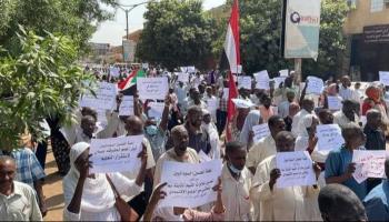جانب من إضراب معلمي السودان