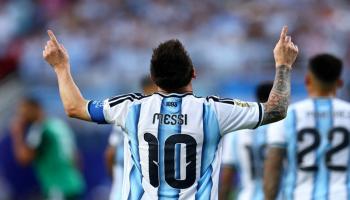 ليونيل ميسي قائد منتخب الأرجنتين