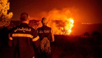 حريق مستودع أوجيرو بالدكوانة في لبنان