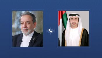  الشيخ عبدالله بن زايد آل نهيان وعباس عراقجي