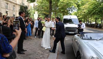 حفل زفاف عارضة الأزياء ثيلان بلوندو في باريس