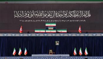 جانب من مراسم تشييع المرشد الإيراني السابق