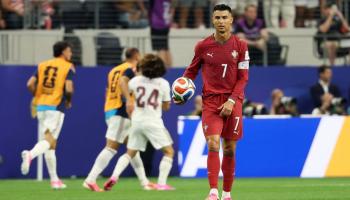 كريستيانو رونالدو في مباراة إسبانيا والبرتغال