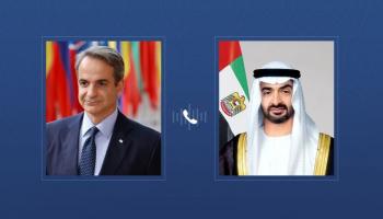 رئيس دولة الإمارات ورئيس الوزراء اليوناني