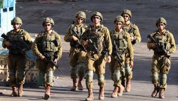 قوات من الجيش الإسرائيلي في الضفة الغربية 