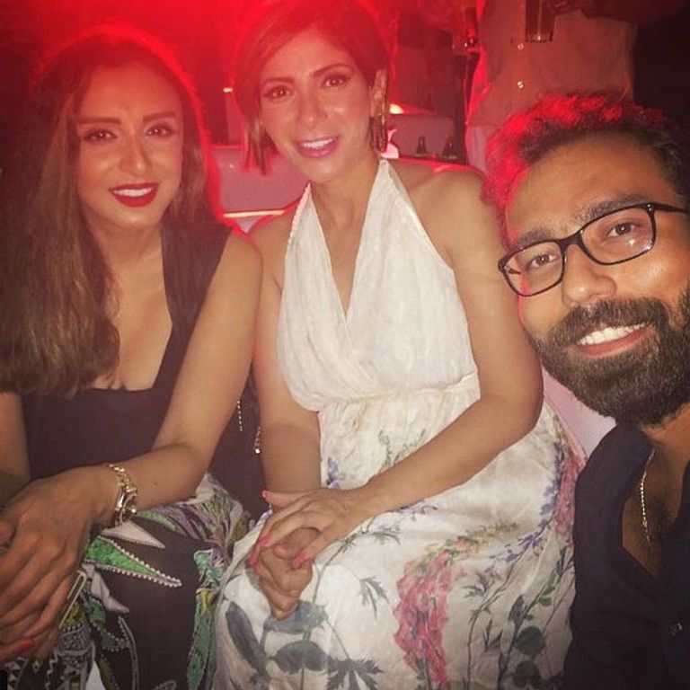 الفنانة المصرية منى زكي بصحبة زوجها الفنان أحمد حلمي