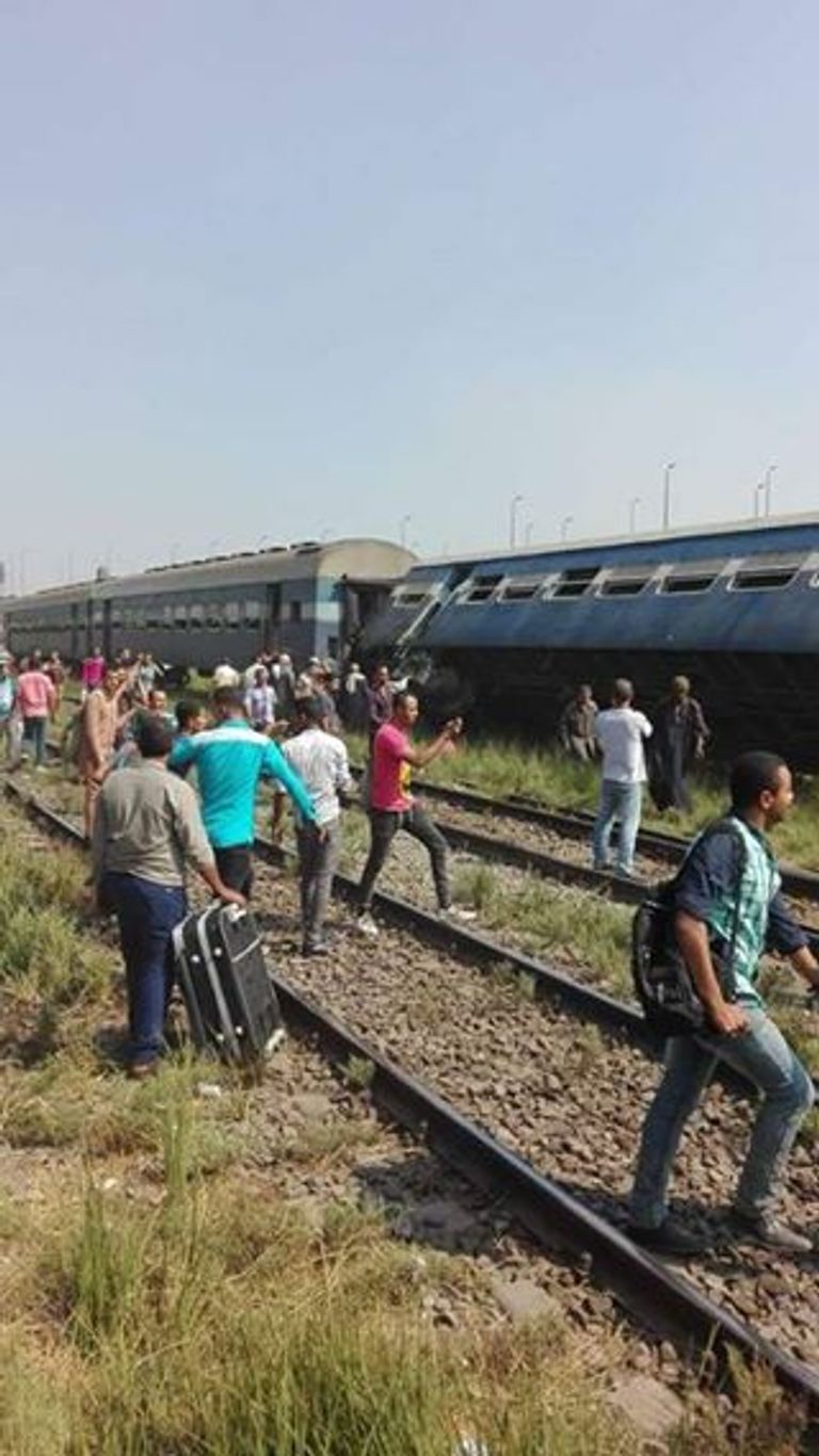 حادث قطار جنوب القاهرة