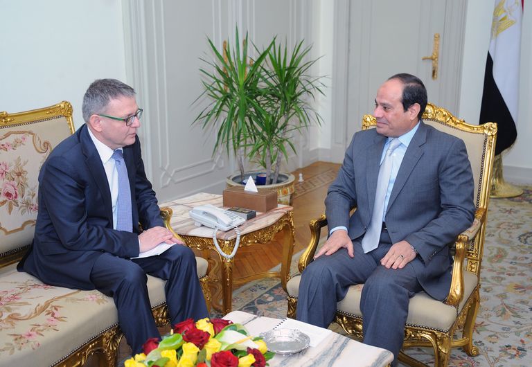 السيسى يستقبل وزير الخارجية التشيكى