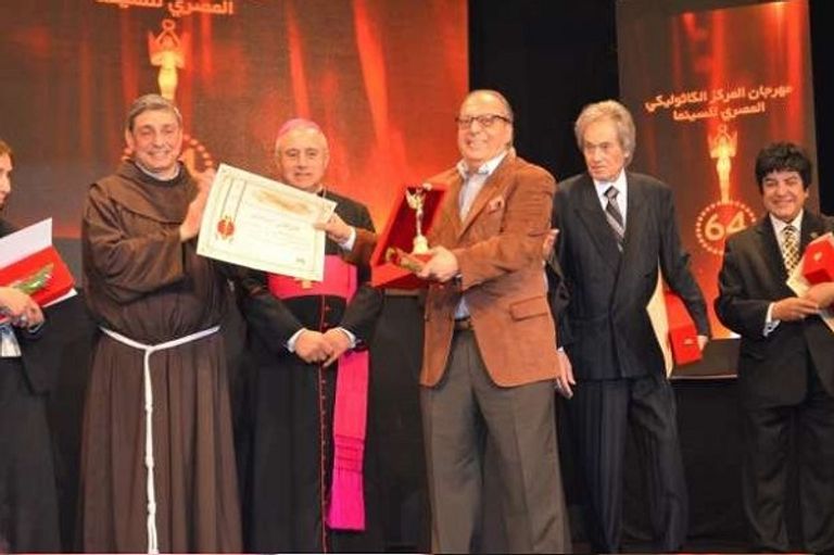 بعض المكرمين في المهرجان