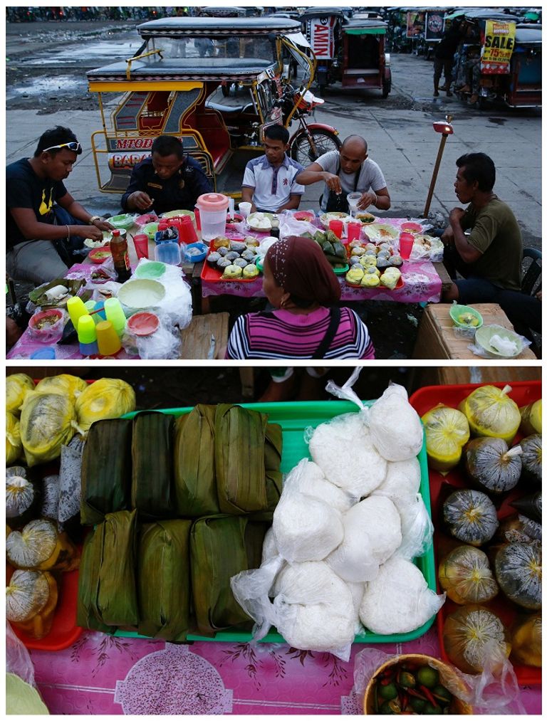 أسرة مسلمة تفطر في أحد المساجد بساو باولو (رويترز)