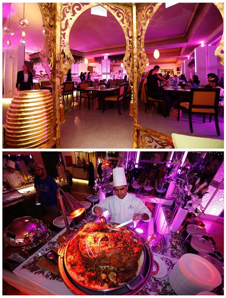 أسرة مسلمة تفطر في أحد المساجد بساو باولو (رويترز)