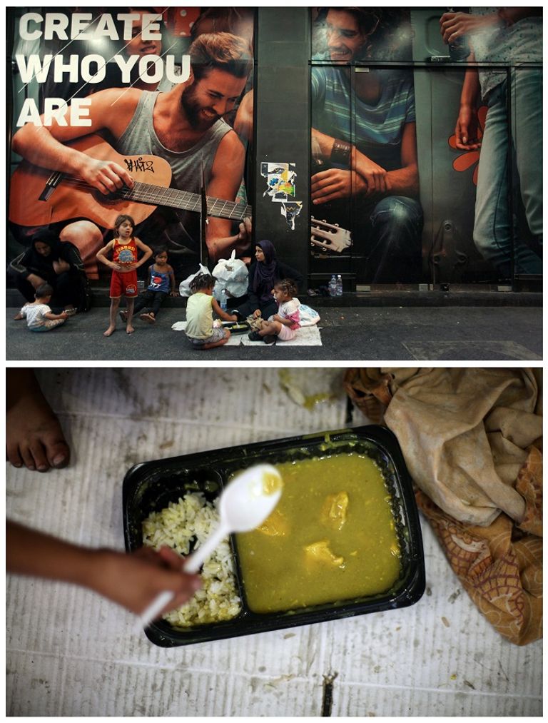 أسرة مسلمة تفطر في أحد المساجد بساو باولو (رويترز)