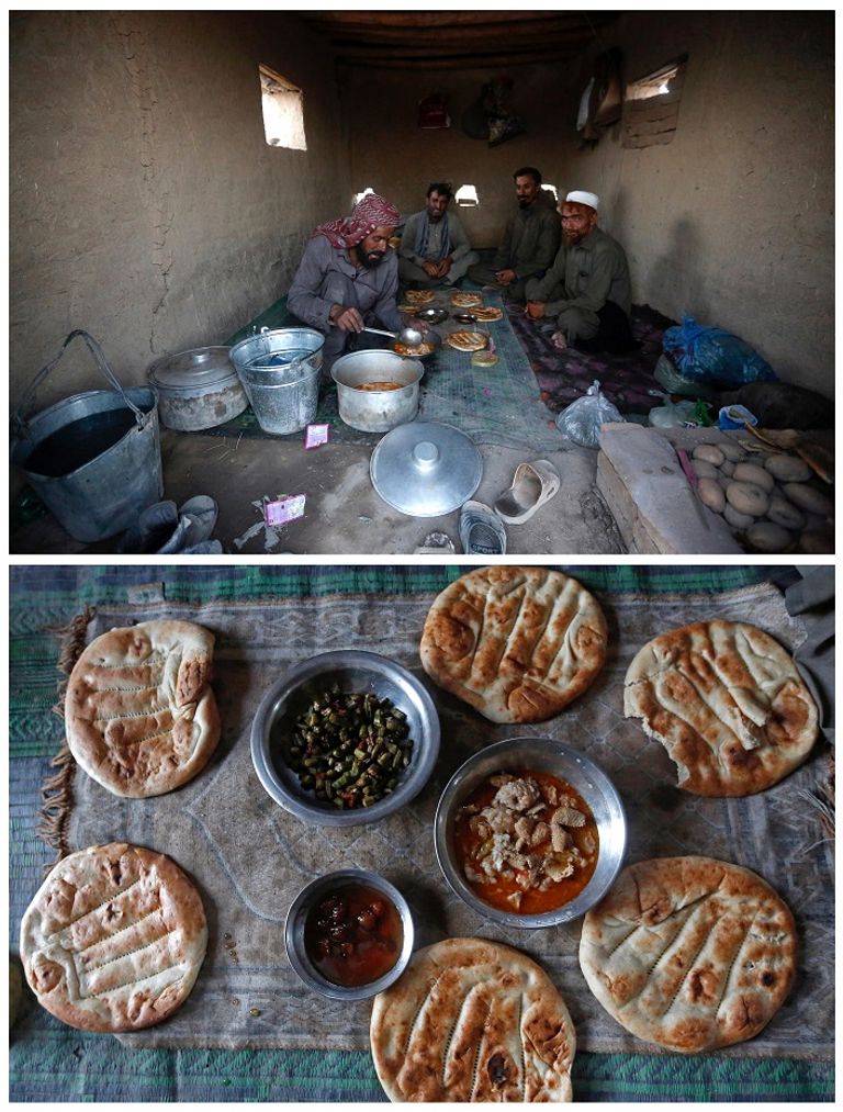 أسرة مسلمة تفطر في أحد المساجد بساو باولو (رويترز)