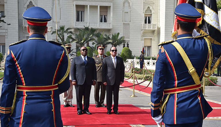 السيسي ورئيس الجابون