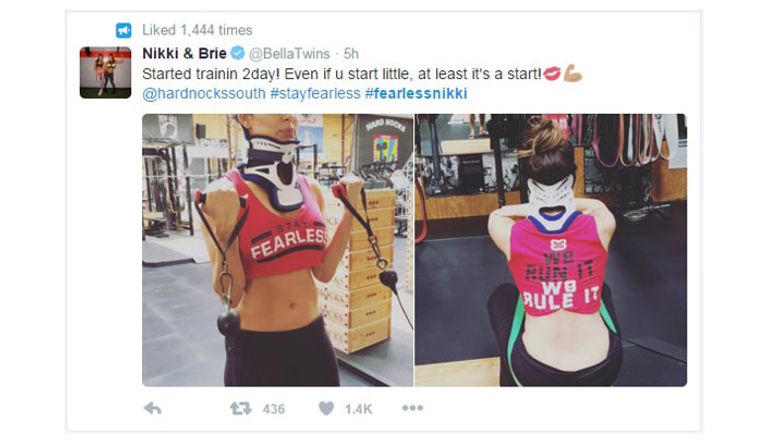 نيكى بعد الجراحة