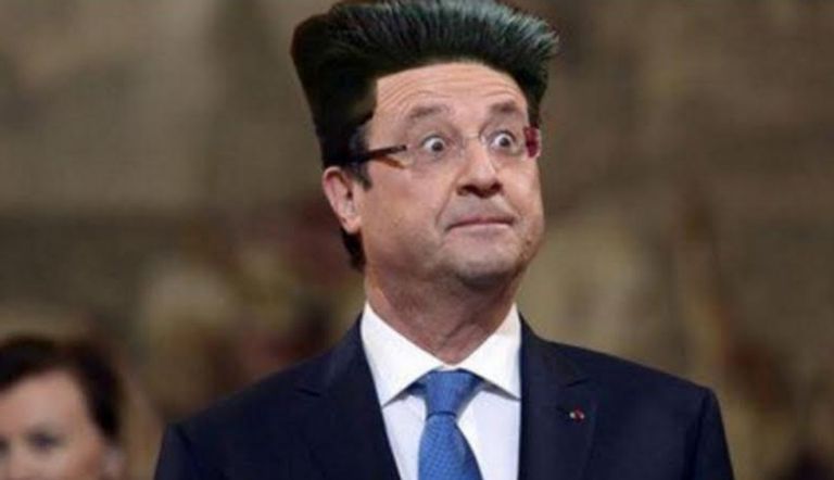 إحدى الصور الساخرة من كوافير هولاند